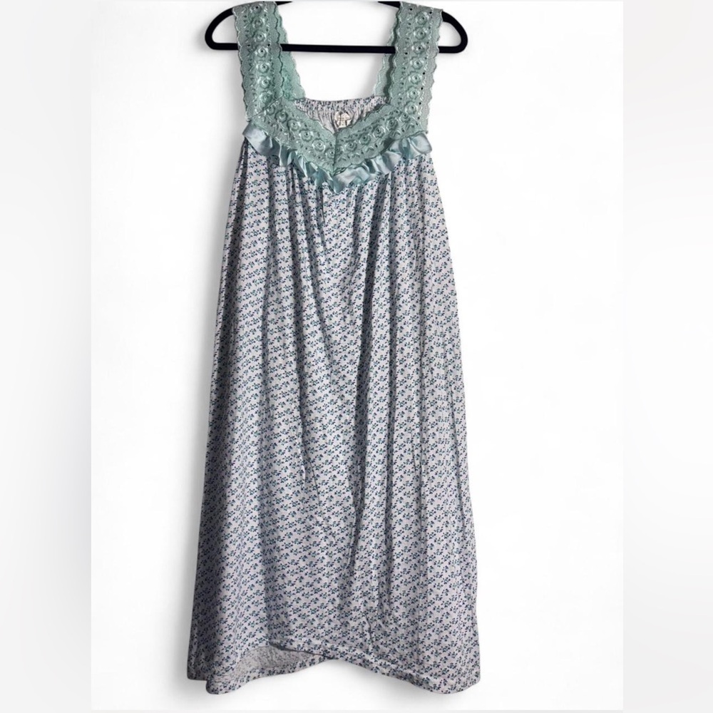 Just Love Blue Floral Nightgown